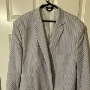 Saddlebred seersucker jacket 54 Long big tall